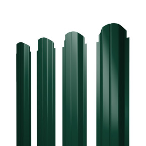 Штакетник П-образный А фигурный 0,4 PE RAL 6005 зеленый мох