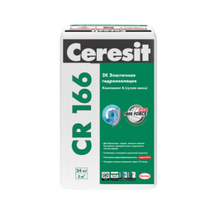 Гидроизоляция цементно-полимерная Ceresit CR 166 (комп.А), 24 кг