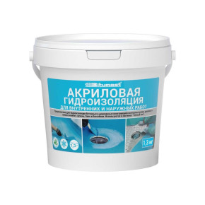 Акриловая гидроизоляция Bitumast 1,3 кг1
