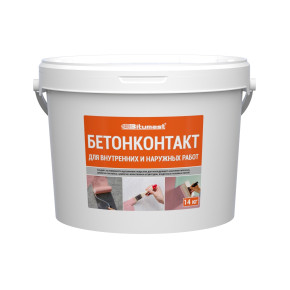 Адгезионный грунт Бетонконтакт Bitumast 14 кг 1