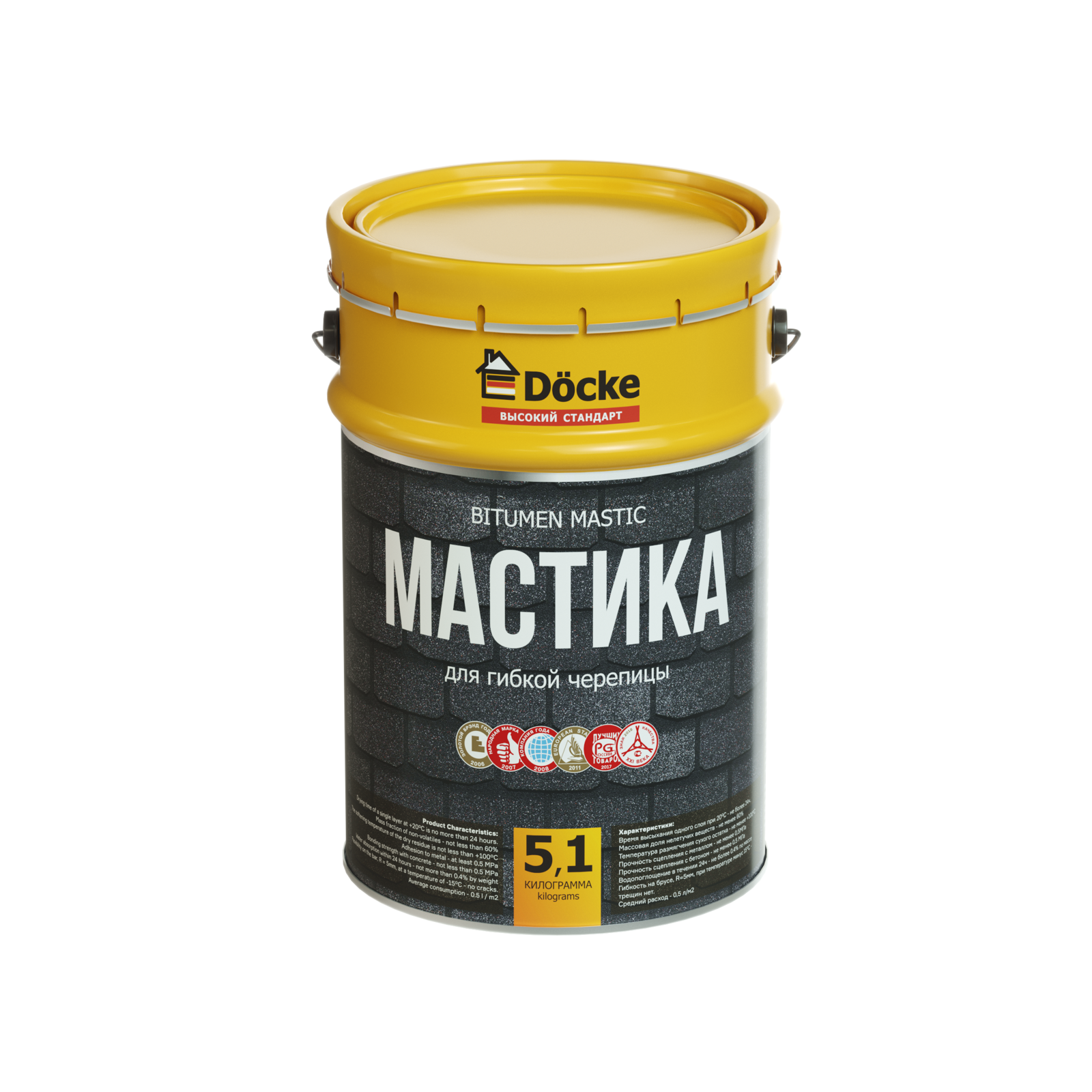 Мастика для гибкой черепицы 5л 