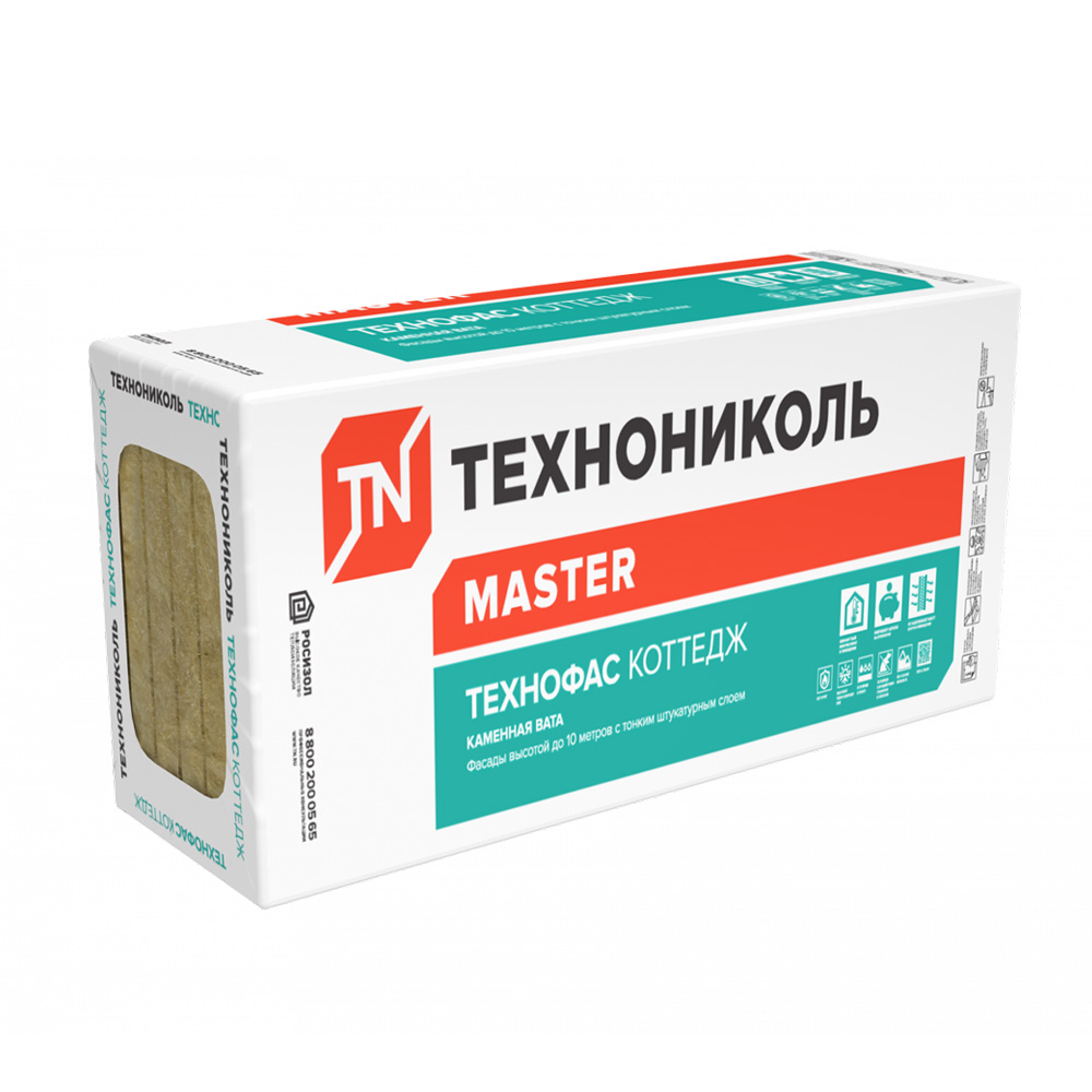 Утеплитель Технониколь Технофас Котедж 100х600х1200мм (2,16м2)