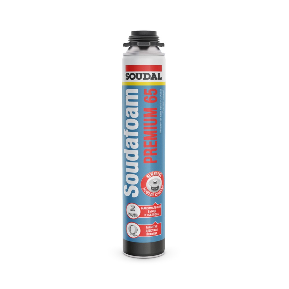 Soudal пена монтажная SOUDAFOAM PREMIUM 65 проф. 820мл (12 шт/уп)