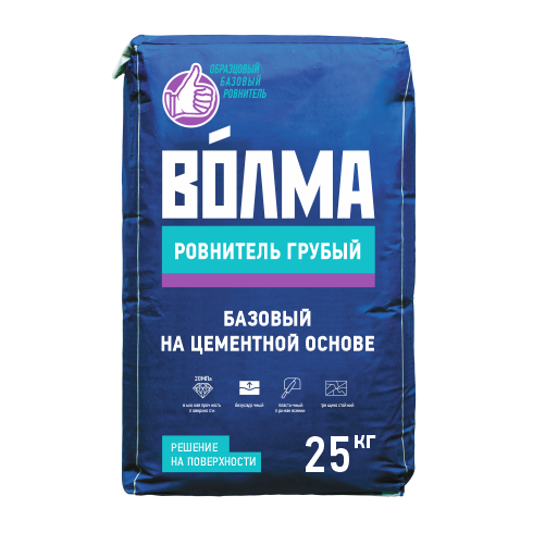 ВОЛМА Ровнитель грубый (цементный), 25 кг