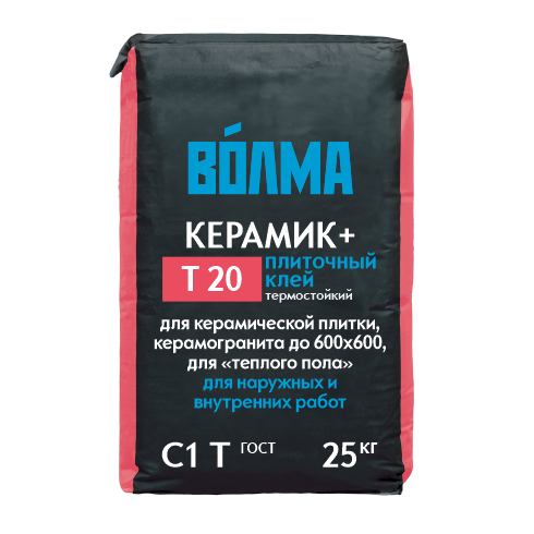 Клей плиточный ВОЛМА Керамик+ 25кг