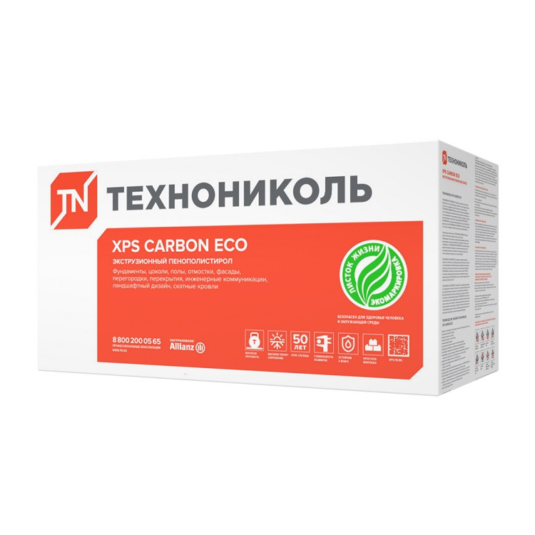 Экструдированный пенополистирол Технониколь Carbon ECO 1180х580х100-L (2,73м2)