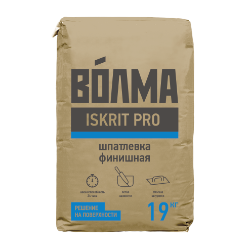 ВОЛМА ISKRIT PRO  (шпатлевка финиш.), 19 кг